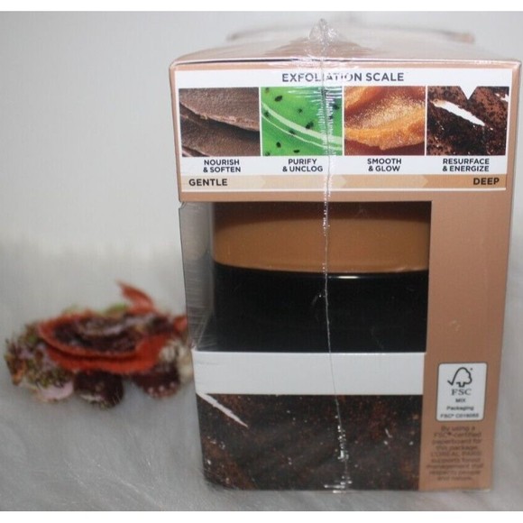 L’Oreal PURE-SUGAR Scrub Resurface & Energize 3 Pure Sugars + Coffee-2 Pk 1.7 oz - Picture 4 of 4